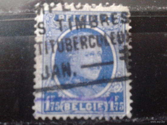 Бельгия 1927 Король Альберт 1  1,75 франка