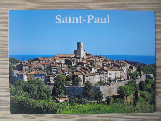 ПОДПИСАННАЯ ОТКРЫТКА ПРОШЕДШАЯ ПОЧТУ. ИТАЛИЯ. SAINT-PAUL.