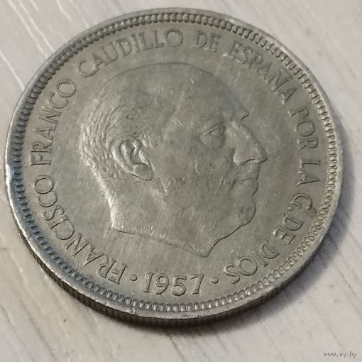 Испания 5 песет 1957г.
