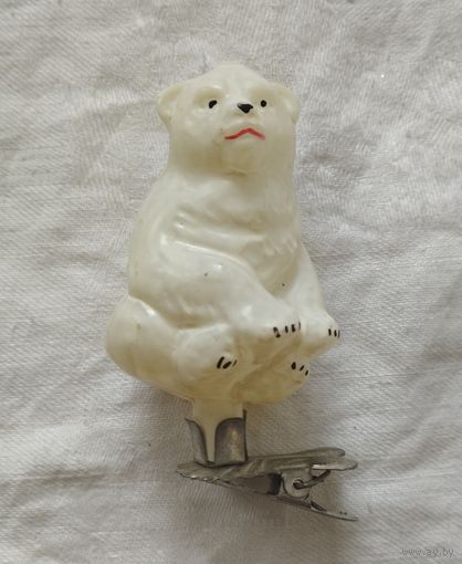 Ёлочная игрушка медведь