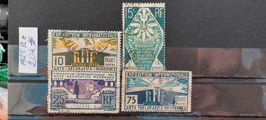 РАСПРОДАЖА ФРАНЦИЯ 1925г. Полная серия. Гаш.