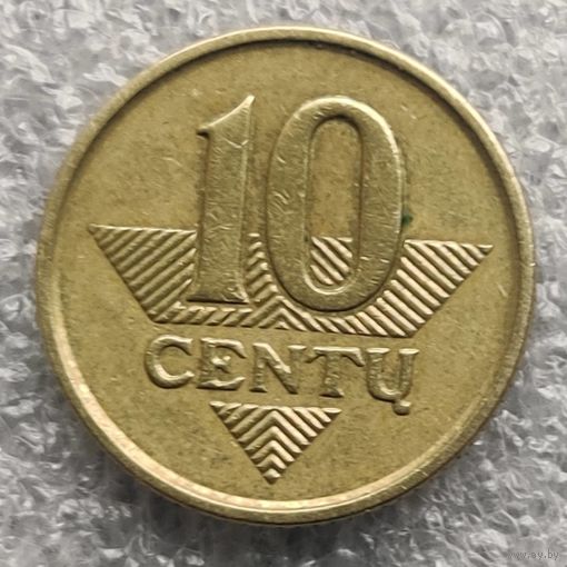Литва 10 центов  2007 г.