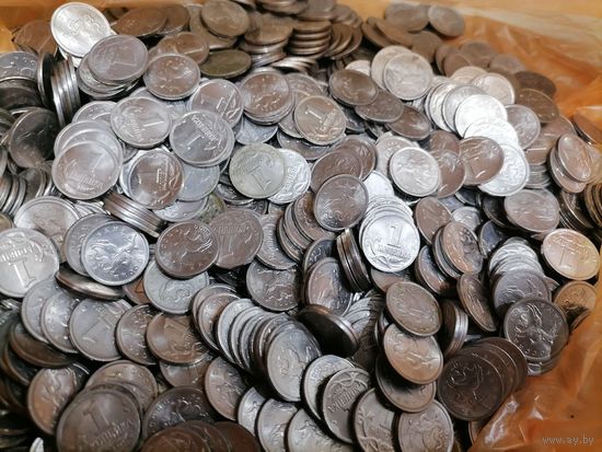 Почти 2 киллограмма 1 копеечных монет России