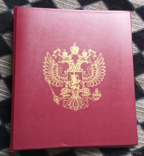 Альбом (папка) плюс 10 листов для банкнот 31*25см на 2,3,8 ячеек.(Цвет папки может быть - синий.)