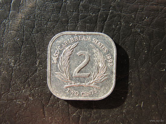 Восточные Карибы. 2 цента. 1993. С 20 копеек. Распродажа коллекции. Смотрите другие лоты.