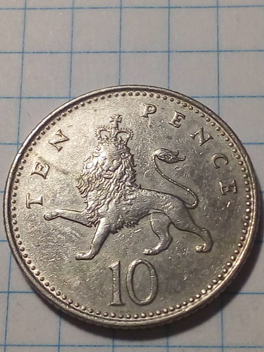 10 пенсов Великобритания 1992 год