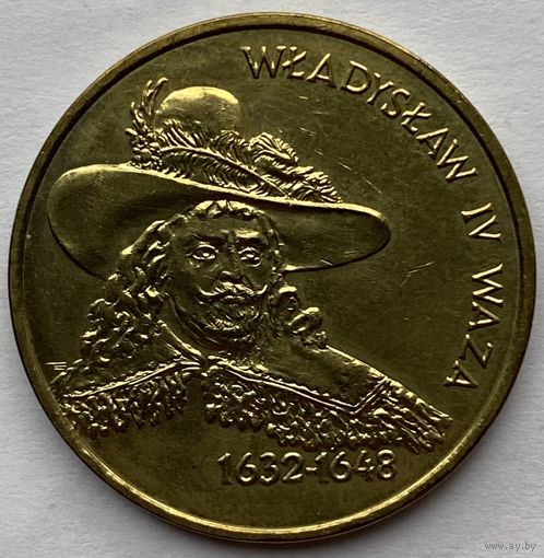 Польша 2 злотых 1999 г. Владислав IV Ваза