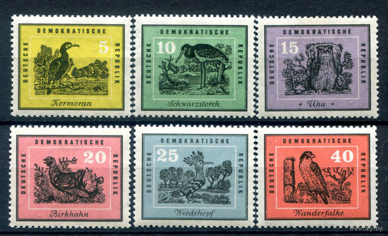 ГДР - 1959г. - Птицы - 6 марок - полная серия, MNH [Mi 698-703]. #1-GG-12-A-2