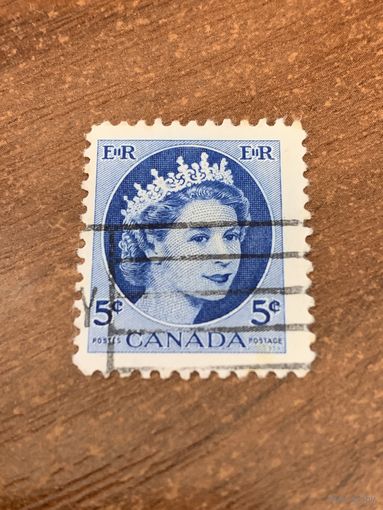 Канада 1954. Елизавета II. Стандарт. Марка из серии