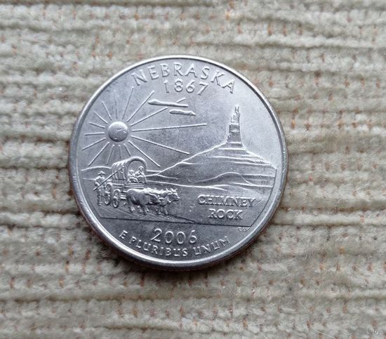Werty71 США 25 центов квотер 2006 Р Небраска