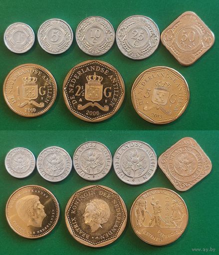 Нидерландские Антильские острова (8 монет).