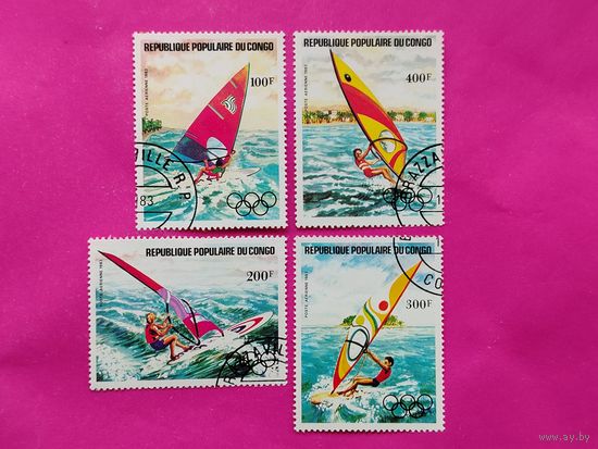 Конго. Парусный спорт. ( 4 марки ) 1983 года. 4-17.