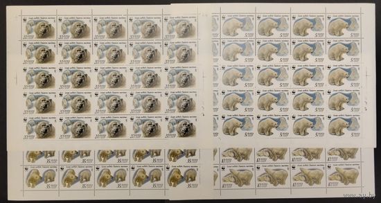 СССР. 1987г. Белые медведи. Комплект , 4 листа. Аукцион с рубля без минимальной цены.