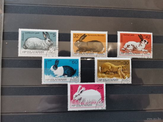 Болгария 1986г. Зайцы и кролики *