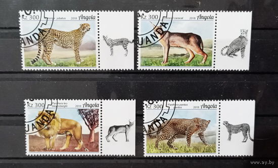 АНГОЛА 2018 ФАУНА ЖИВОТНЫЕ СЕРИЯ СТО