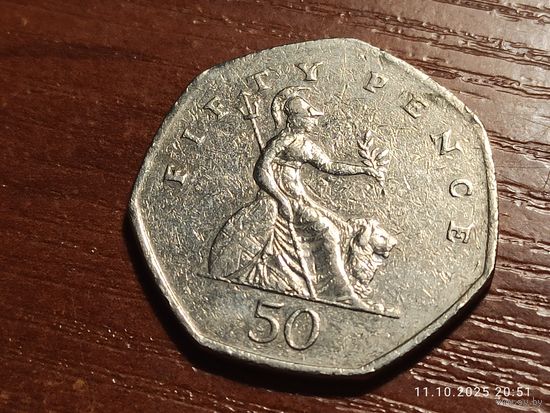 Великобритания 50 пенсов 1998