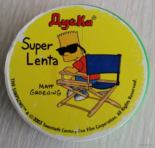 Коробочка-упаковка от жвачки "ДуйКа". "The Simpsons". 2005г.
