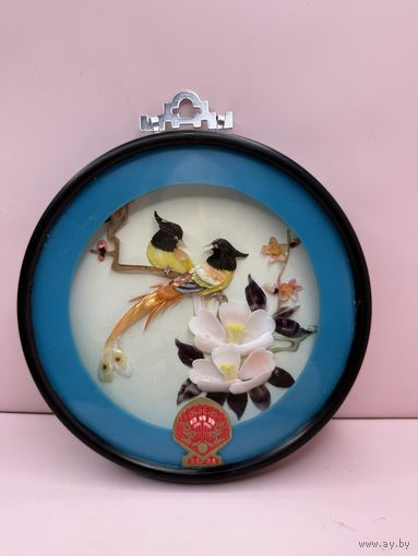 Настенное панно Птицы Китай перламутр