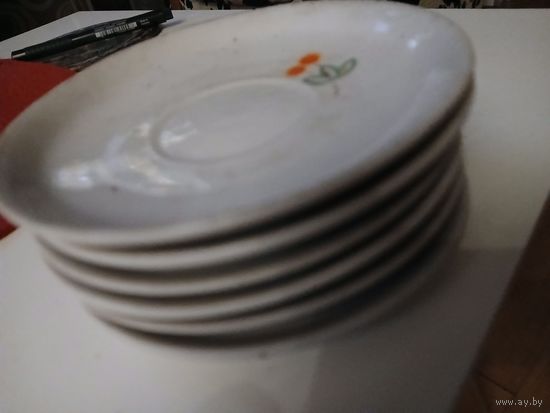 Блюдца Добрушский фарфоровый завод БССР