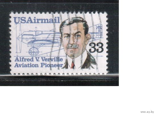 США-1985, (Мих.1725),  гаш., История авиации, Самолеты