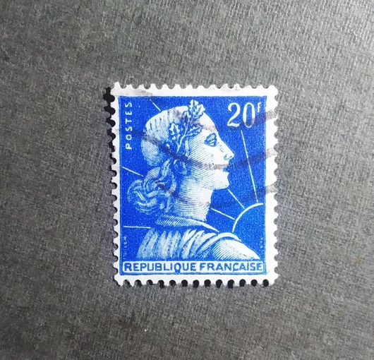 Марка Франция 1957 год Стандартный выпуск