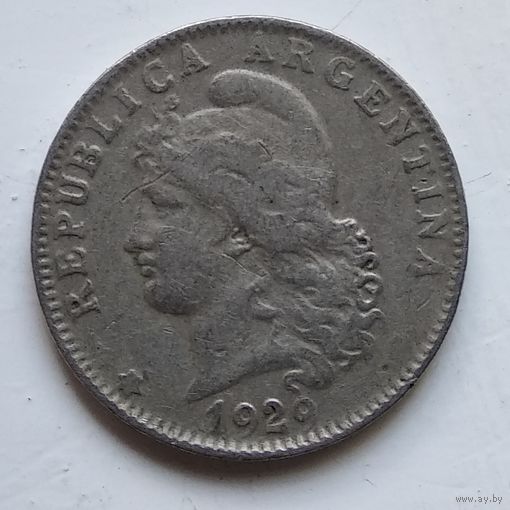 Аргентина 20 сентаво, 1929  4-10-47