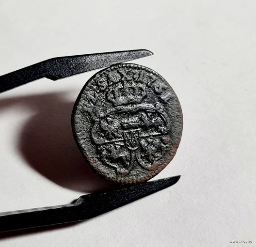 Солид 1751 года Август III Королевство Польское ХОРОШИЙ
