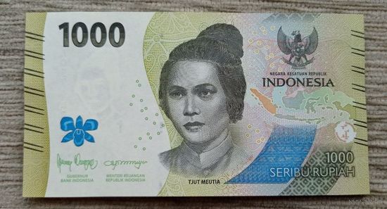 Werty71 Индонезия 1000 рупий 2022 UNC банкнота