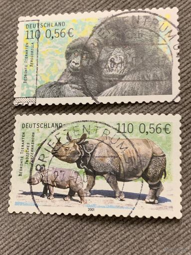 Германия 2001. Дикие животные. Марки из серии