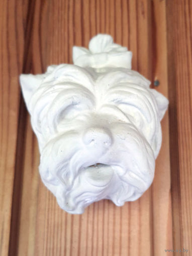 Лот С 1 РУБЛЯ, без МЦ! много лотов! Настенная декоративная фигурка собаки (йоркширский терьер)