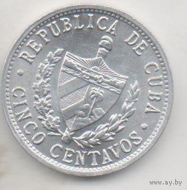 РЕСПУБЛИКА КУБА 5 СЕНТАВО 1971. UNC.