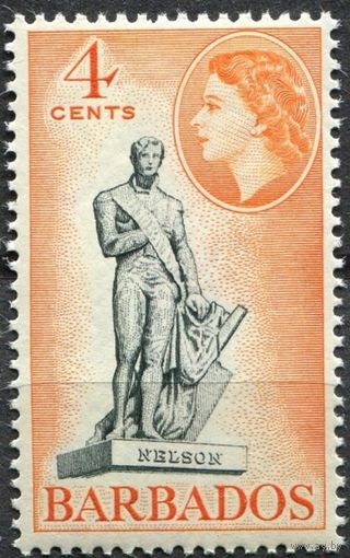 Барбадос 1953** Памятник адмиралу Нельсону, Елизавета II (Mi#206)