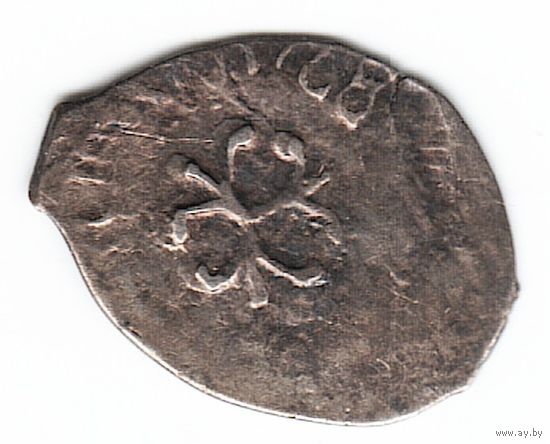 Деньга ~1485-1505 Иван III Васильевич (Великий) Трилистник чеканка в Москве _состояние XF+/AU