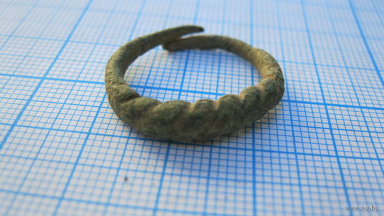 Перстень старинный. Бронза, литье.