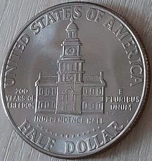 США 1/2 доллара 1976 (D) 200 лет независимости, Кеннеди