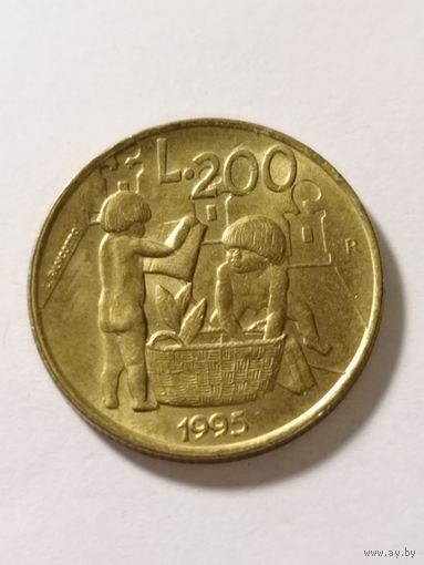 Сан Марино 200 лир 1995