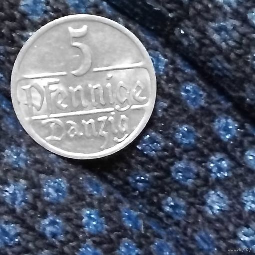5 пфеннигов (1928г.) г.Данциг.