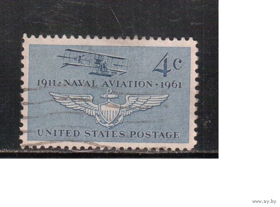 США-1961, (Мих.811) , гаш. , Авиация, Самолет(одиночка)