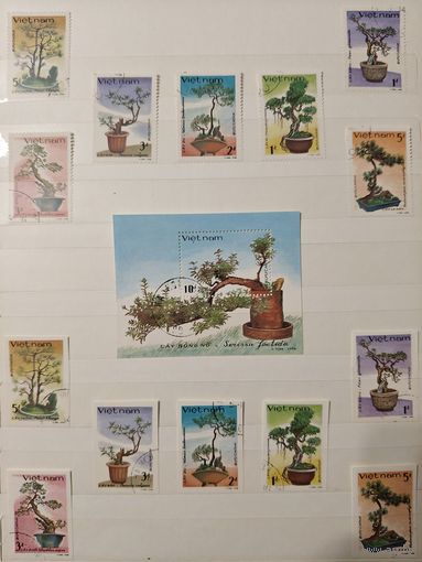 РАСПРОДАЖА КОЛЛЕКЦИИ. Вьетнам, марки "флора - японская экибана"