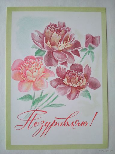 ПК.СССР.1976. Поздравляю! Худ. Лукьянов
