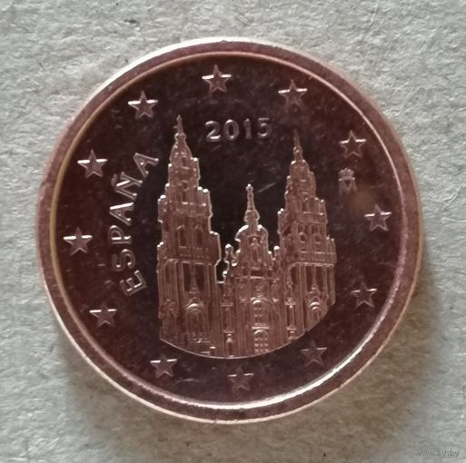 Испания 1 евроцент 2015 год, KM# 1144