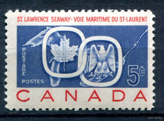 Канада - 1959г. - открытие морского пути - 1 марка - полная серия, MNH [Mi 334]. #3-WK-100-A-2