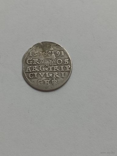 3 гроша 1591 г.С рубля.