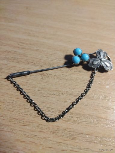 Брошь -  игла мельхиор