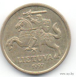 ЛИТОВСКАЯ РЕСПУБЛИКА 20 ЦЕНТОВ 1997. ПАГОНЯ.