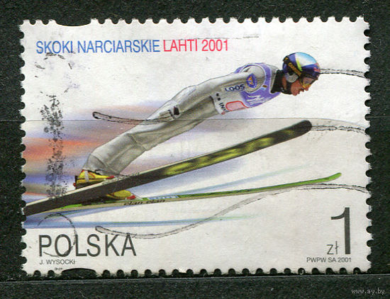 Чемпионат мира по прыжкам с трамплина. Польша. 2001. Полная серия 1 марка