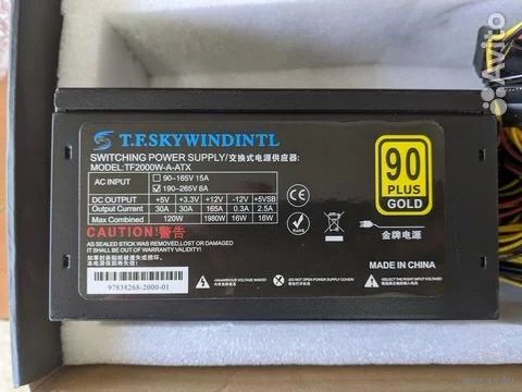 Блок питания T.F. Skywindintl 90 plus gold 2000W