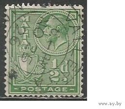 Мальта. Король Георг V. Герб. 1926г. Mi#116.
