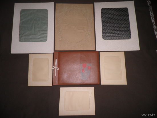 Альбом для фотографий и 6 портретных рамок времён СССР.Новые!С рубля.