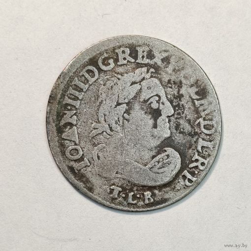 6 грошей 1684 г. Польша Серебро. С рубля